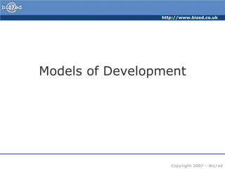 Models of Development 