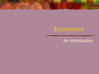 Economics  An introduction  