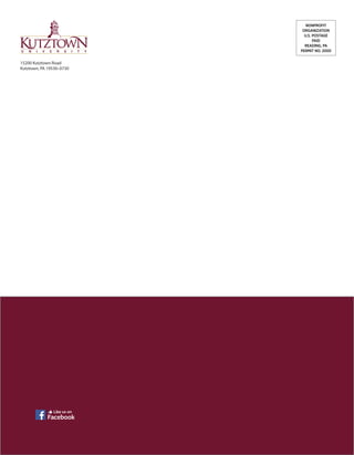 15200 Kutztown Road
Kutztown, PA 19530–0730
 