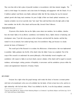 ALPHA AND CHURCH ASSIMILATION Action Research | DOCX