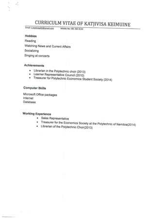 Katjivisa Keimuine CV.PDF