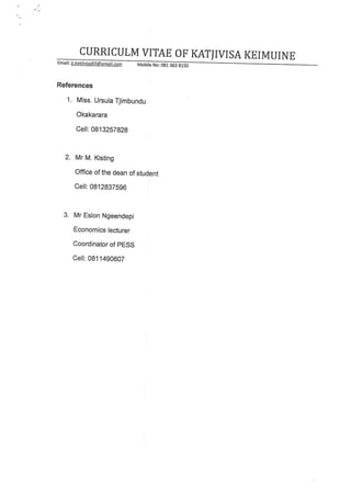 Katjivisa Keimuine CV.PDF