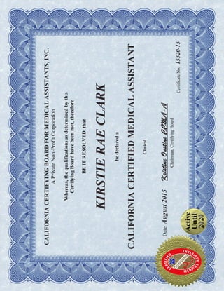 MA Certification PDF MA Certification PDF