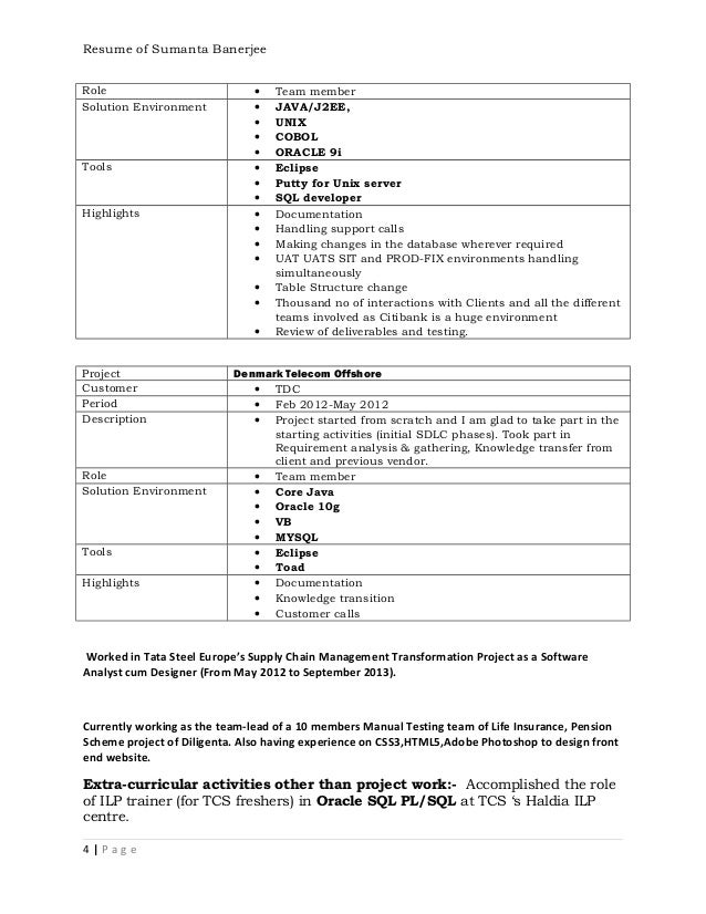 pl sql resumes