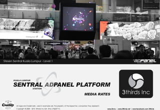 All logos and trademarks used in examples are the property of the respective companies they represent.
Copyright © 2008 – 2015 3thirds Inc Sdn. Bhd. (756227-V) www.3t.my | www.3thirds.net | www.facebook.com/3thirds
 