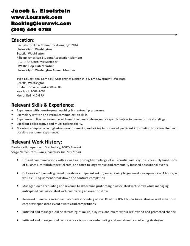 Printable Resume Template - 35+ Free Word, PDF Documents Download | Free & Premium Templates dj objective resume