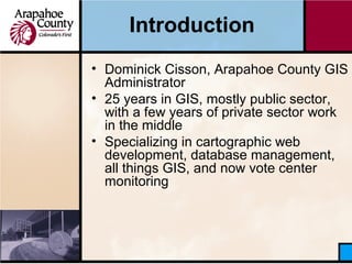 Arapahoe County Plat Maps 2016 Gisco Track: Coupling Gis With Online Time Reporting To Monitor …