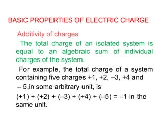 Single Isolated Charges Examples 1 Electric Charges and Fields 1 Electric charges and fields.pptx