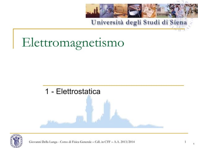 1 elettrostatica | PPT