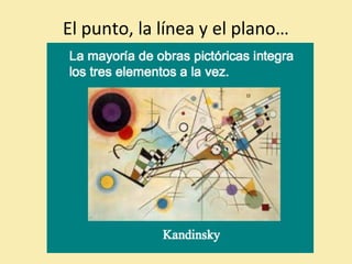 El punto, la línea y el plano… 
 