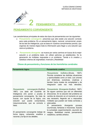 1  el pensamiento creativo