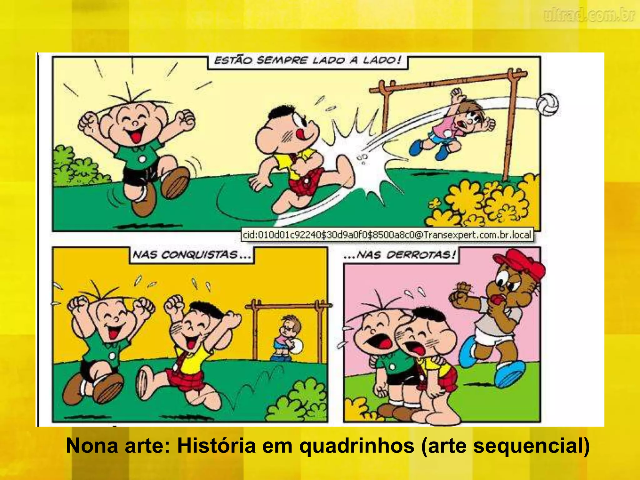 Nona arte: História em quadrinhos (arte sequencial)
 