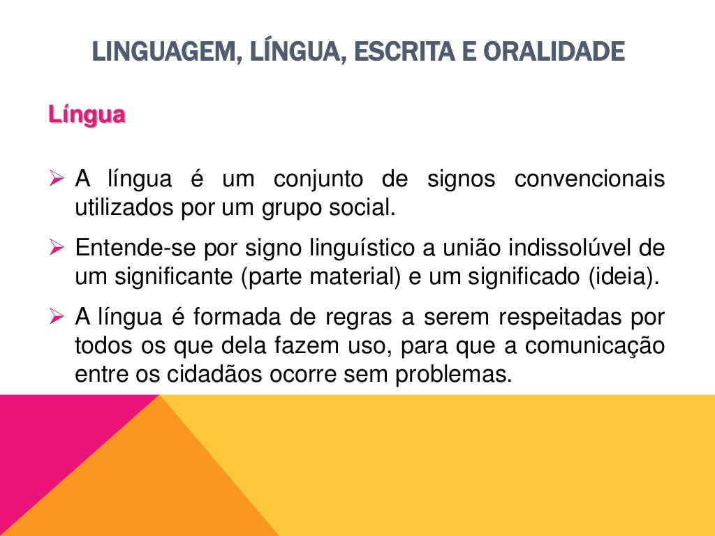 O Que é Oralidade No Texto - RETOEDU