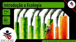 ©
Prof. Kyoshi Beraldo | Centro de Ensino São José
Introdução a Ecologia
1ºEM
2017
#02
fevereiro
aula
 