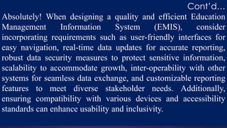 1EMIS PPT ADDIS ABABA CITY ADMINISTRATION EDUCATION, AND TRAINING BOLE ...