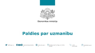 Latvijas ekonomika - šodiena un rītdiena.