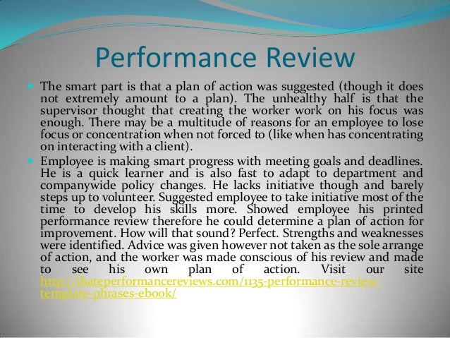 Performance Reviews Good Job