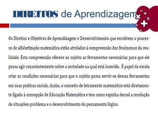 DIREITOS de Aprendizagem
 