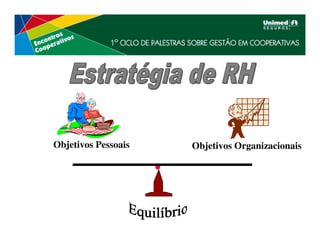 Objetivos Pessoais   Objetivos Organizacionais
 