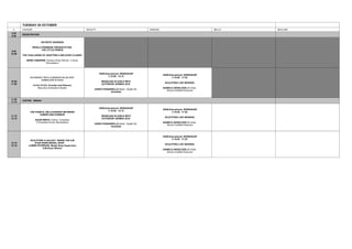 TUESDAY 20 OCTOBER
h CAVOUR GIOLITTI EINAUDI SELLA MOLLINO
REGISTRATION
COFFEE BREAK
8.00
9.00
9.00
10.00
KEYNOTE ADDRESS
...