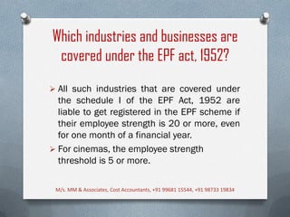 Display Abstract Epf Act.pdf 1 epf ppt | PDF