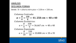 1er. ejemplo de predimensionamiento