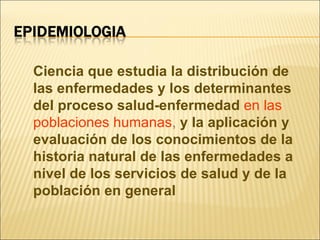 1era Clase Epidemiología 2009-2