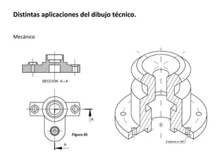Distintas aplicaciones del dibujo técnico.
Mecánico
 