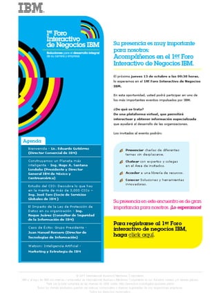 FORO interactivo de negocios IBM Mexico
