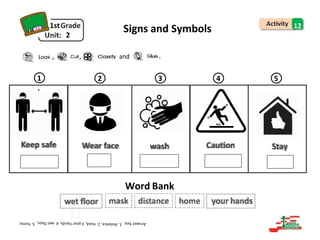 1 2 3 4 5
1st
2
Signs and Symbols 12
, , and .
.
Word Bank
 