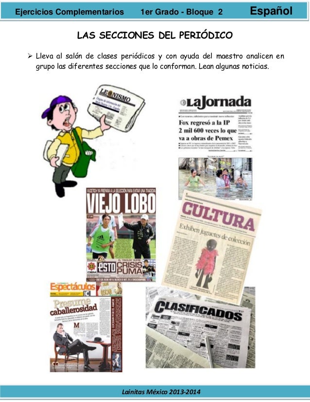 Secciones Del Periodico Para Niã±Os abstractor