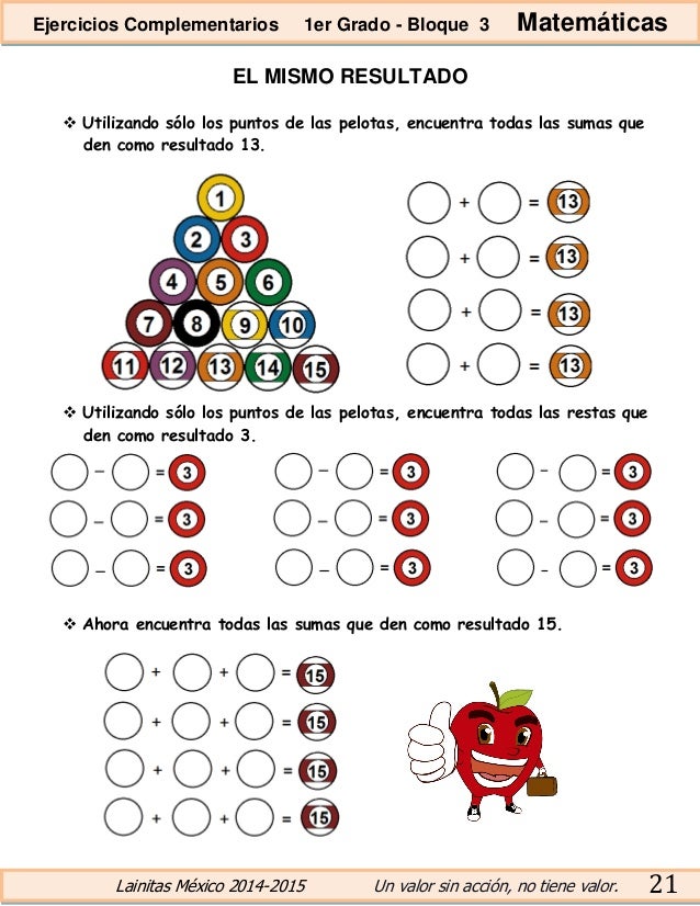 1er grado bloque 3 ejercicios complementarios