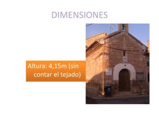 DIMENSIONES




Altura: 4,15m (sin
  contar el tejado)
 