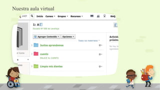 Nuestra aula virtual
Leyenda
 