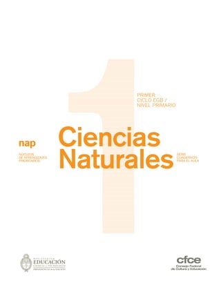 Ciencias
NaturalesNÚCLEOS
DE APRENDIZAJES
PRIORITARIOS
PRIMER
CICLO EGB /
NIVEL PRIMARIO
SERIE
CUADERNOS
PARA EL AULA
prel_CN.qxd 5/10/06 6:44 PM Page 3
 