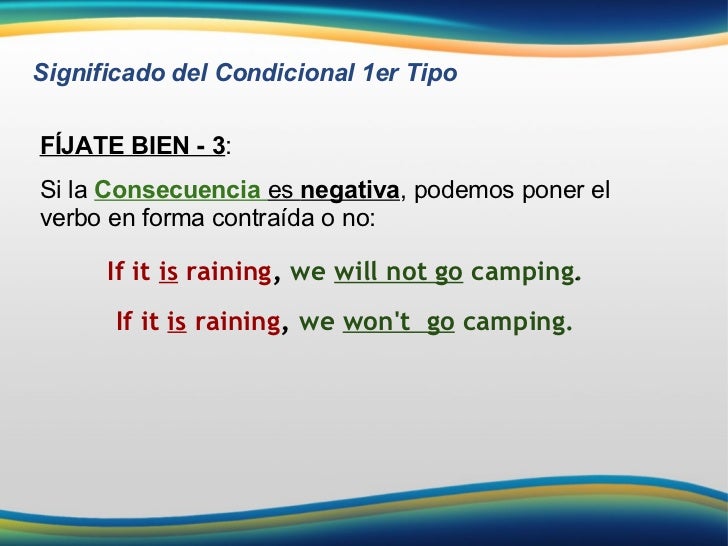 Primer Condicional Estructura Gramatical 2020 idea e