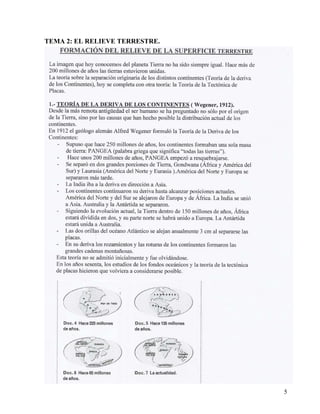 TEMA 2: EL RELIEVE TERRESTRE.
5
 