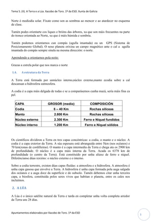 1º eso.tema 5 (II) A terra e Lúa