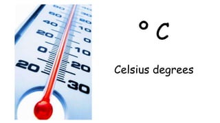 Explain Celsius Weather tools: basic vocabulary. | PPTX