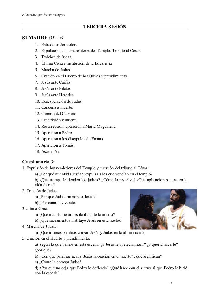 1º Eso El Hombre Que Hacía Milagros
