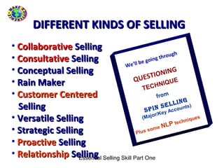 1. Essential Selling Skills For Slide Share Part 1