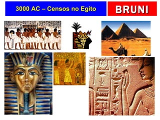 3000 AC – Censos no Egito 