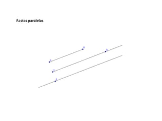 Rectas paralelas 
 
