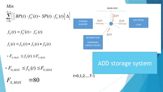 Optimization of Energy Systems with Storage and Demand Modeling | PPTX