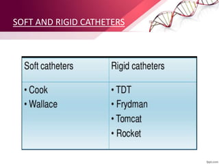 SOFT AND RIGID CATHETERS
 