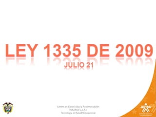18LEY 1335 DE 2009JULIO 21