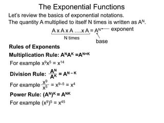 61 exponential functions | PPTX