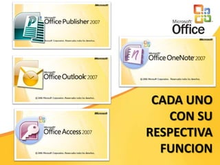 CADA UNO CON SU RESPECTIVA FUNCION