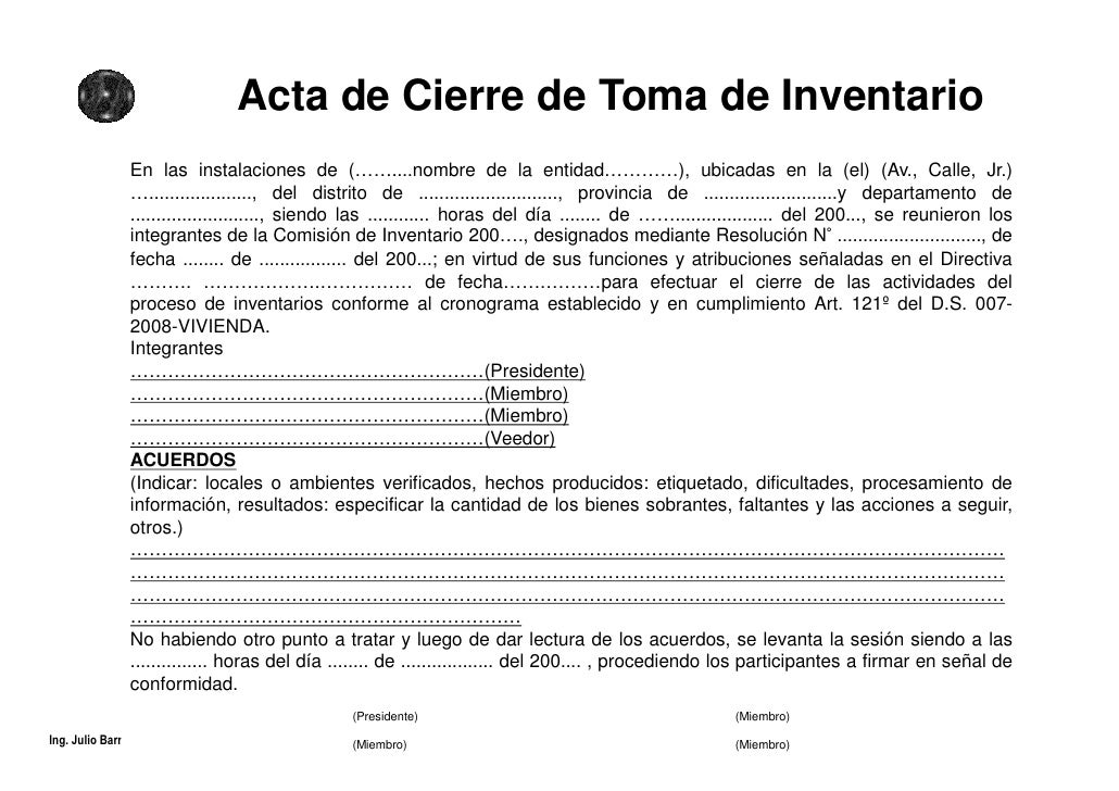 1 ExposicióN Generalidades Inventario 2009 Iii Modo De 