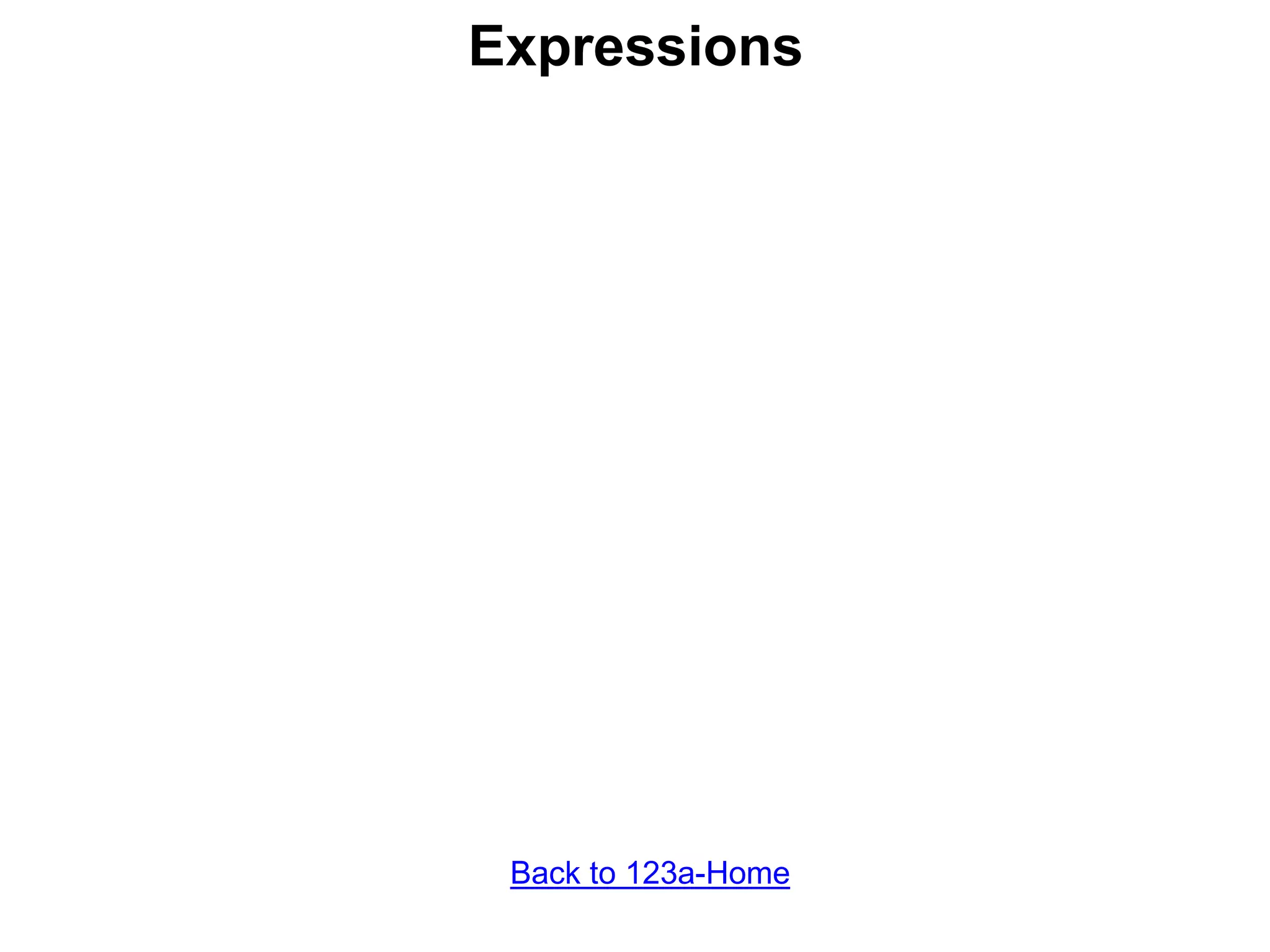 Expressions
Back to 123a-Home
 